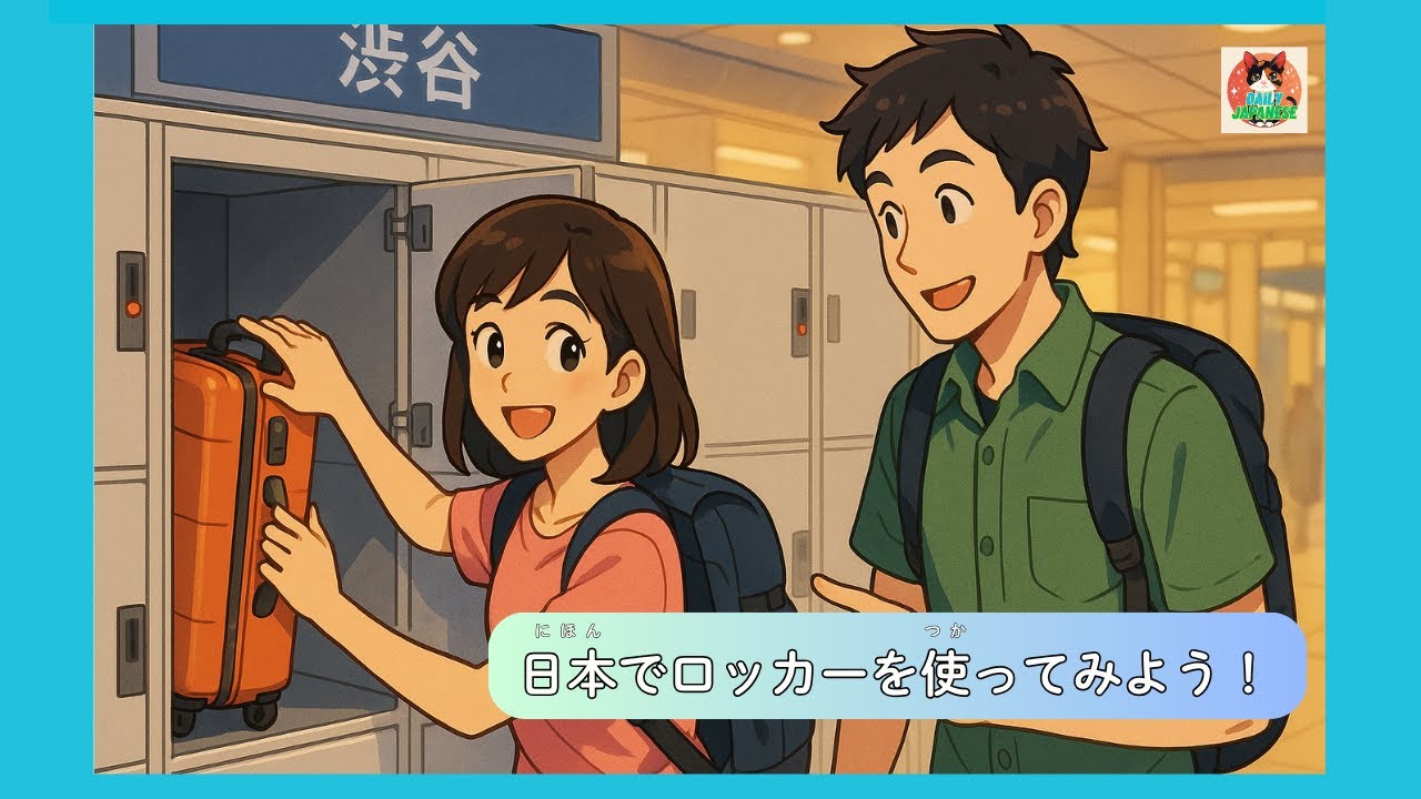 コインロッカーを使ってみた！荷物を預けてみよう🎒Using a Coin Locker in Japan