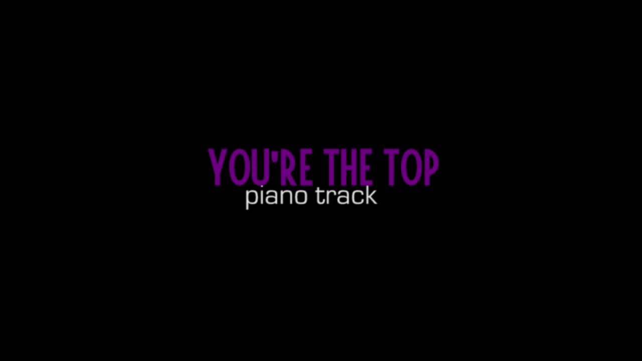 You're the Top piano track
