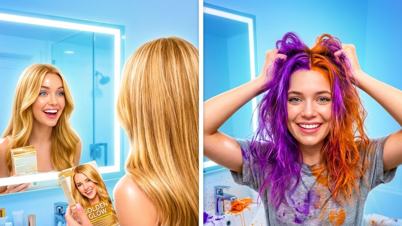 Problèmes de CHEVEUX et d'ONGLES longs 💅 Struggles de beauté amusants