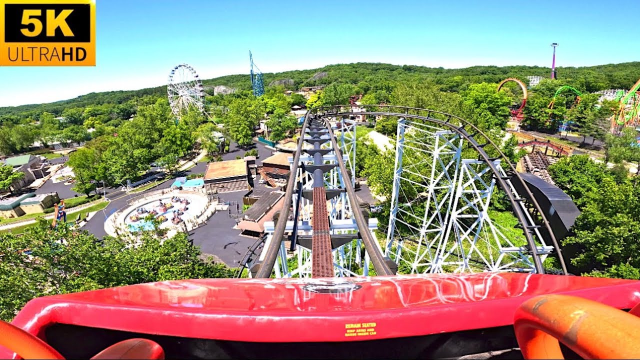 Ninja POV 5K Arrow Dynamics/ Vekoma Hybrid Six Flags St Louis, MO