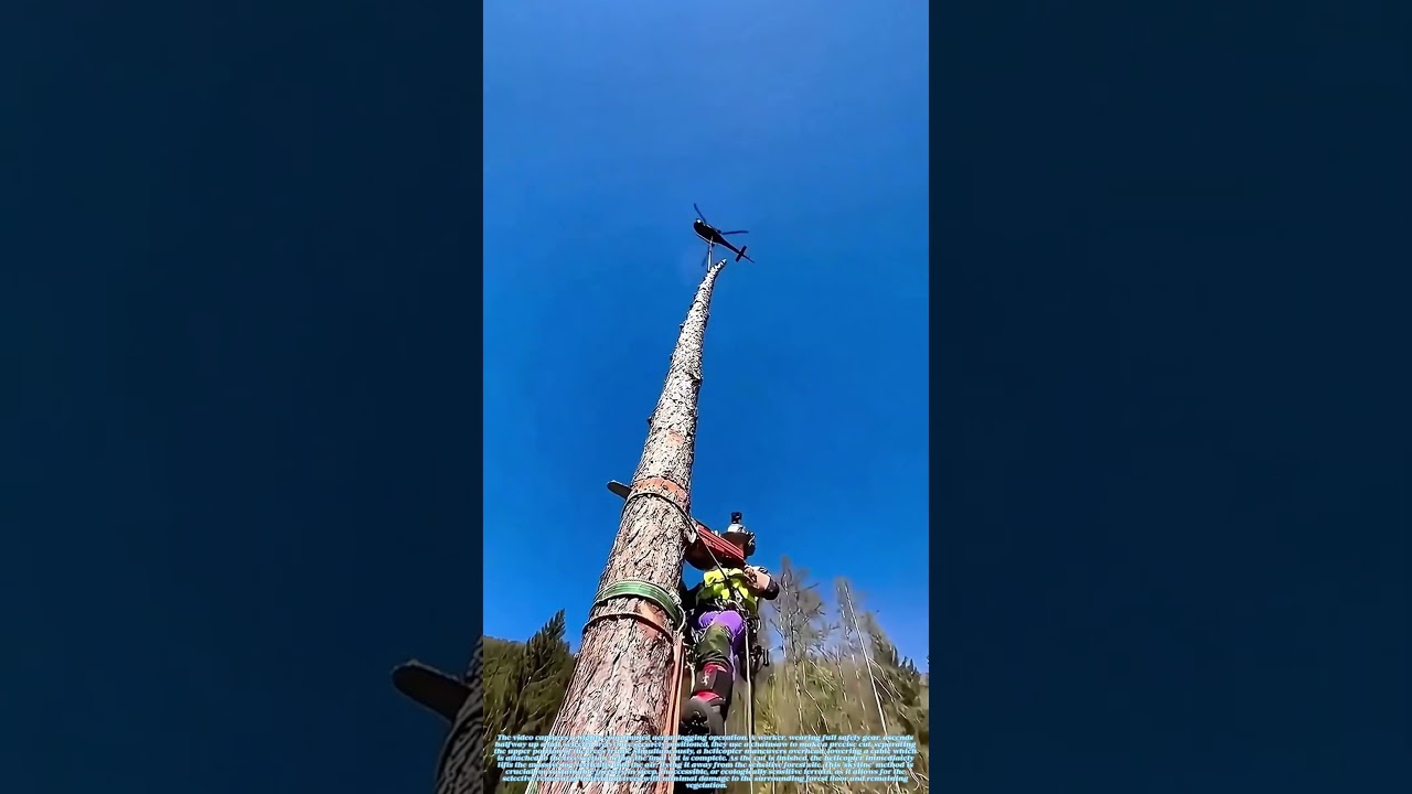 Aerial Logging: How Helicopters Extract Single Trees from Dense Forest