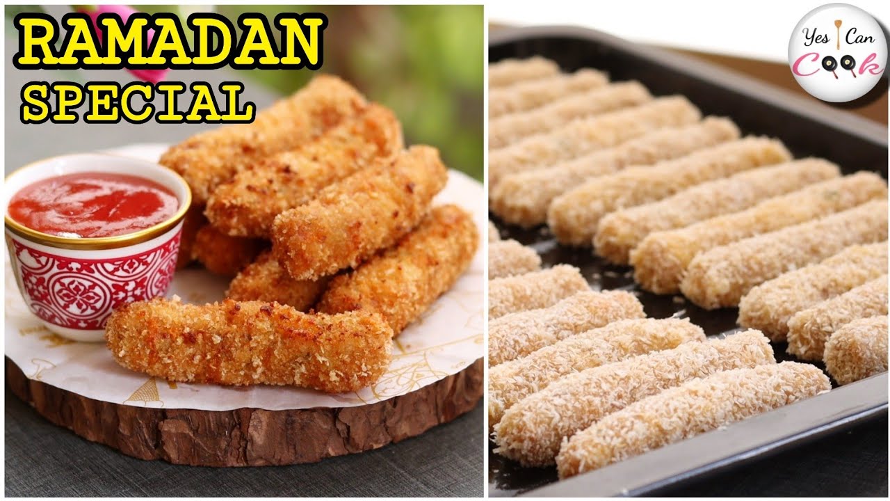 Make & Freeze for Ramadan ❗ Chicken Cheese Fingers Recipe by (YES I CAN COOK)