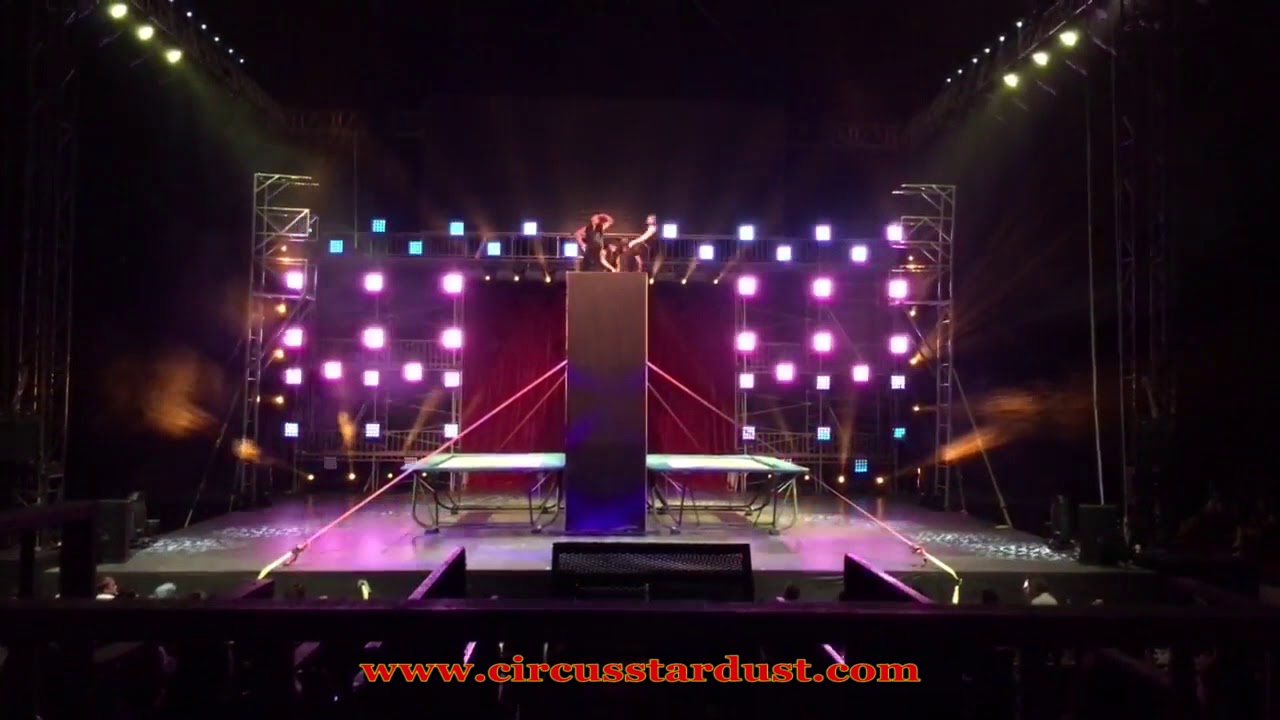 Circus Stardust Agency Presents: Trampoline Wall, Russian Swing and Cyr Wheel Act (Circus Act 00243)