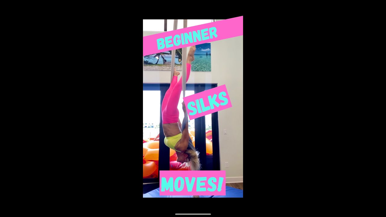 Aerial Silks Tutorial - Beginner moves - Candlestick & Bird's nest
