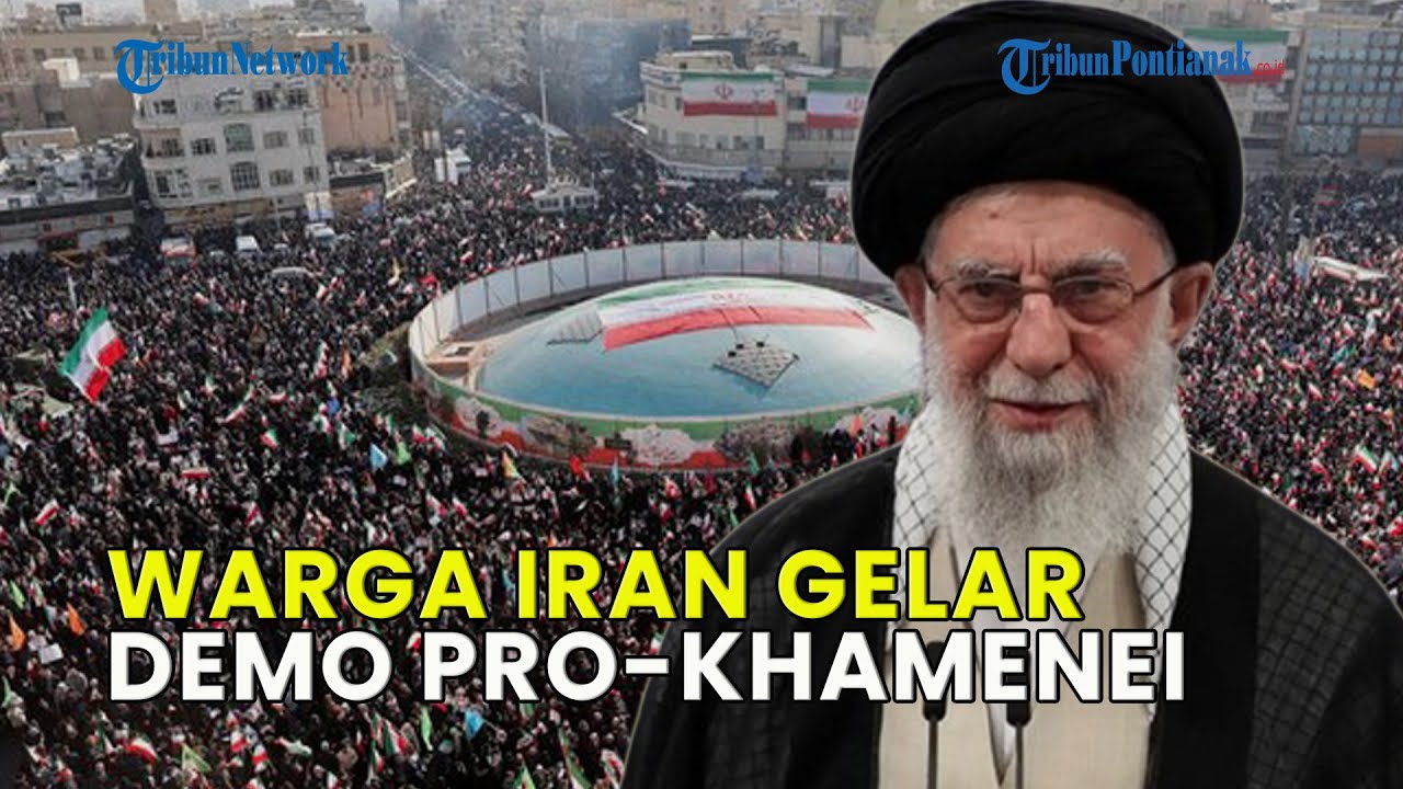 PULUHAN RIBU WARGA IRAN GELAR DEMO PRO-KHAMENEI❗ KECAM INTERVENSI AS DAN ISRAEL