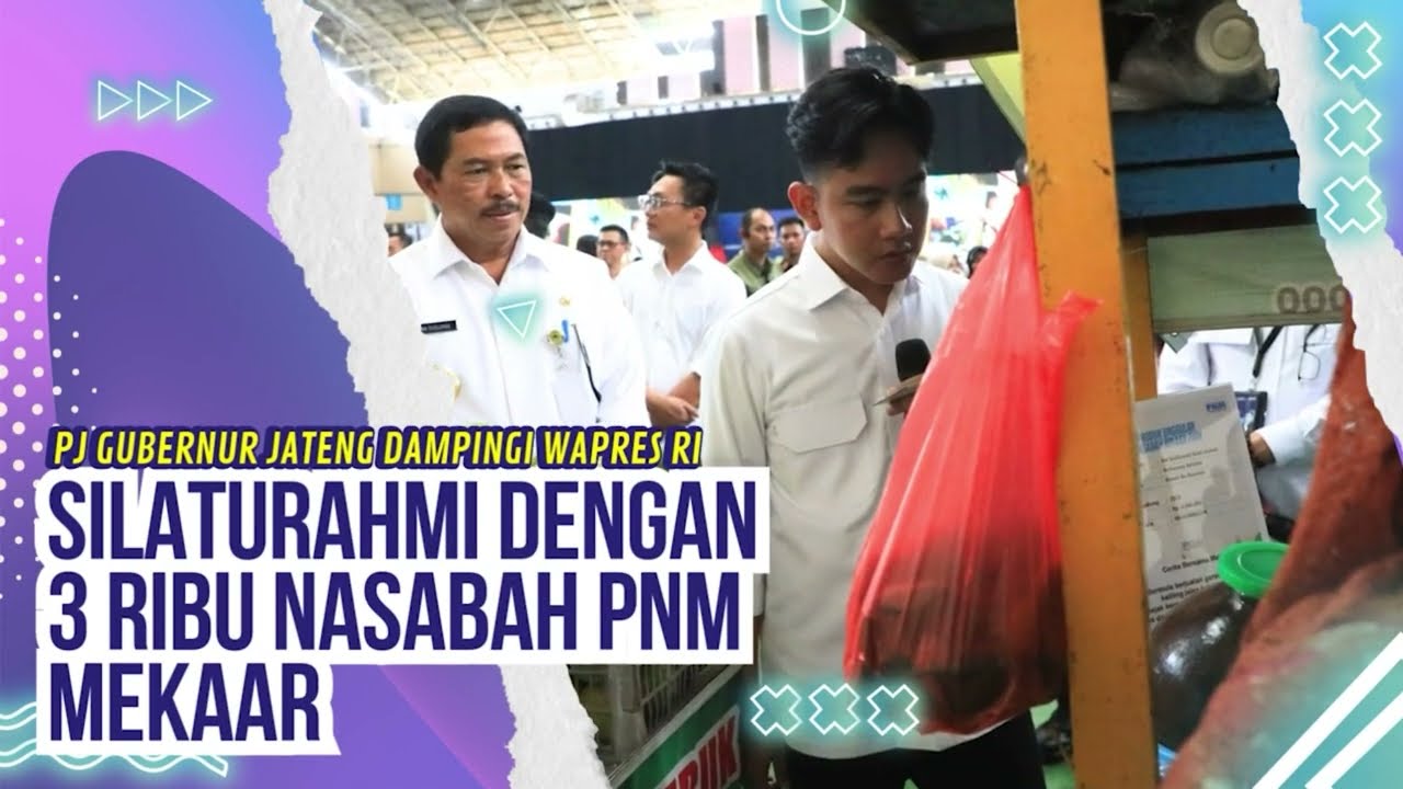 Pj Gubernur Jateng Dampingi Wapres RI Silaturahmi dengan 3 Ribu Nasabah PNM Mekaar