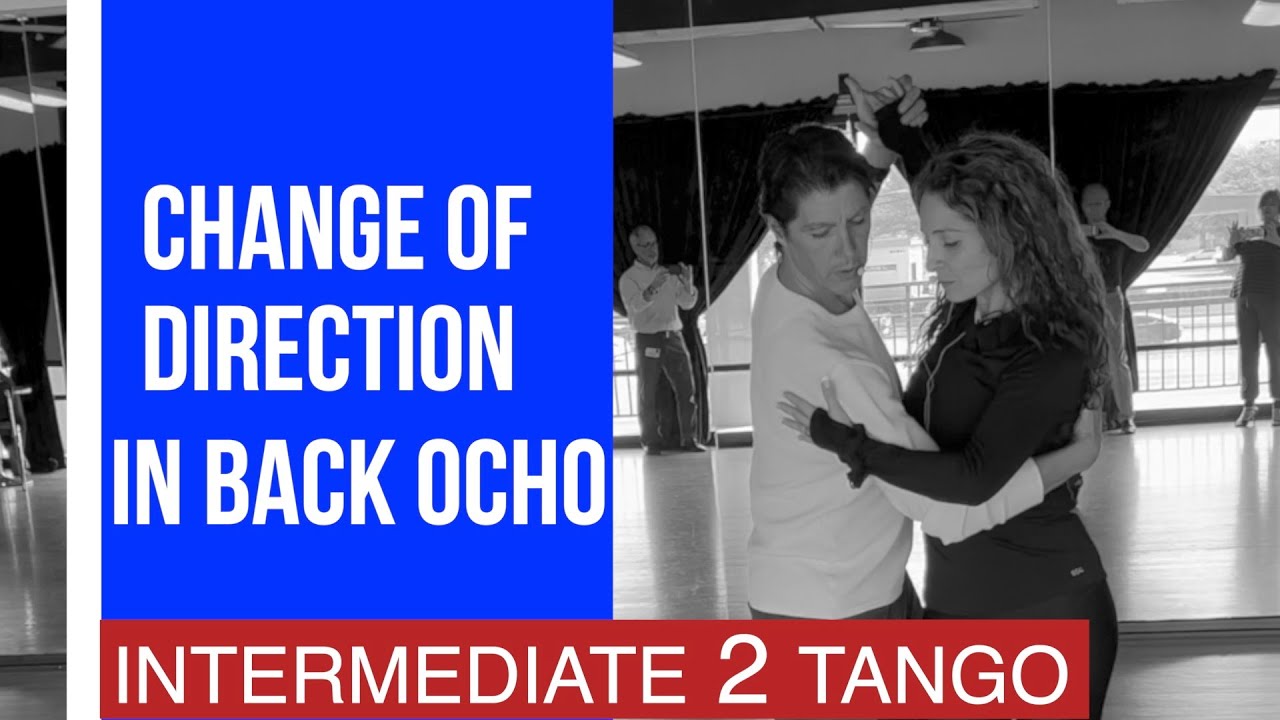 Intermediate tango: Basic change of direction in back ocho with George & Jairelbhi Furlong