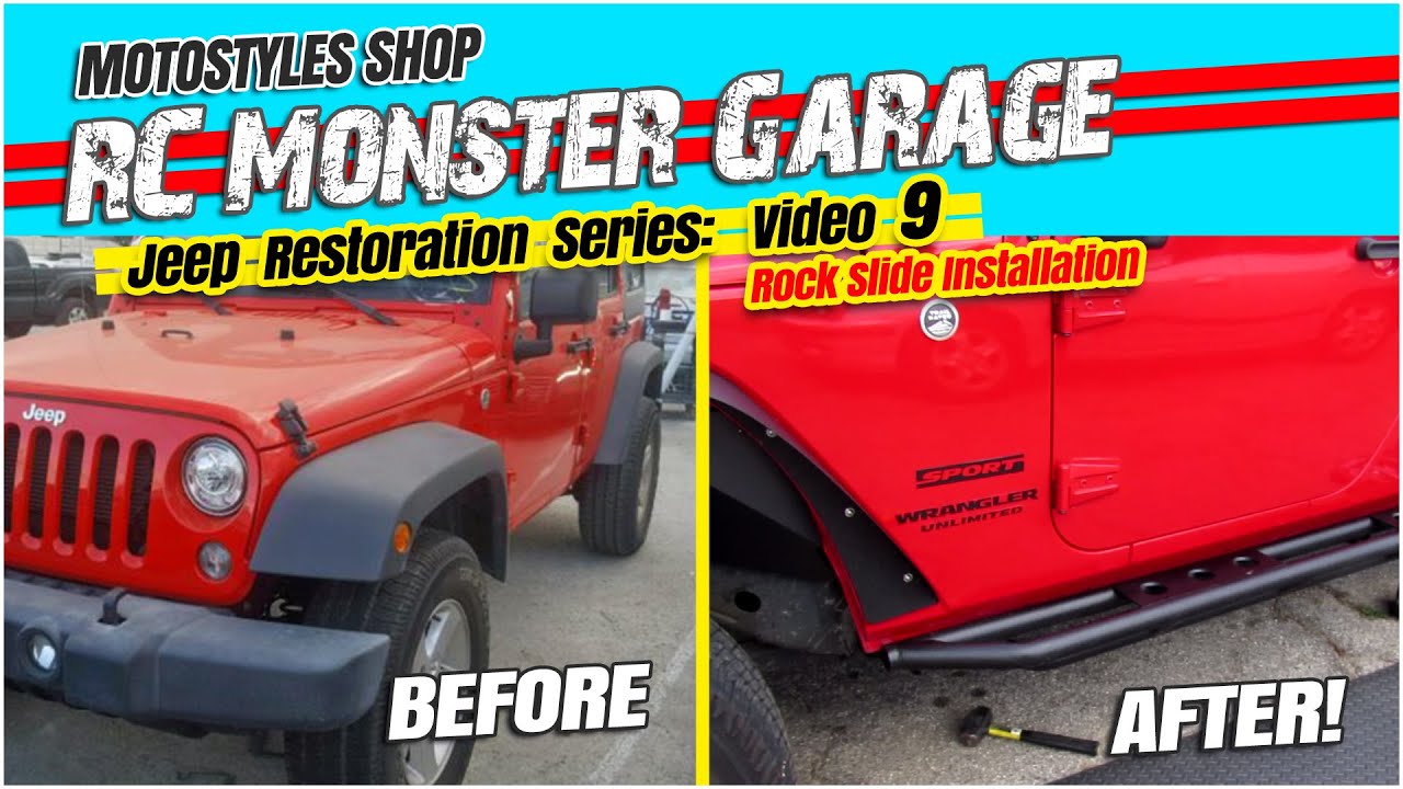 Series: Building a REAL JEEP with RC skills. From Salvage to Beast! Video #9 Rockslide Installation