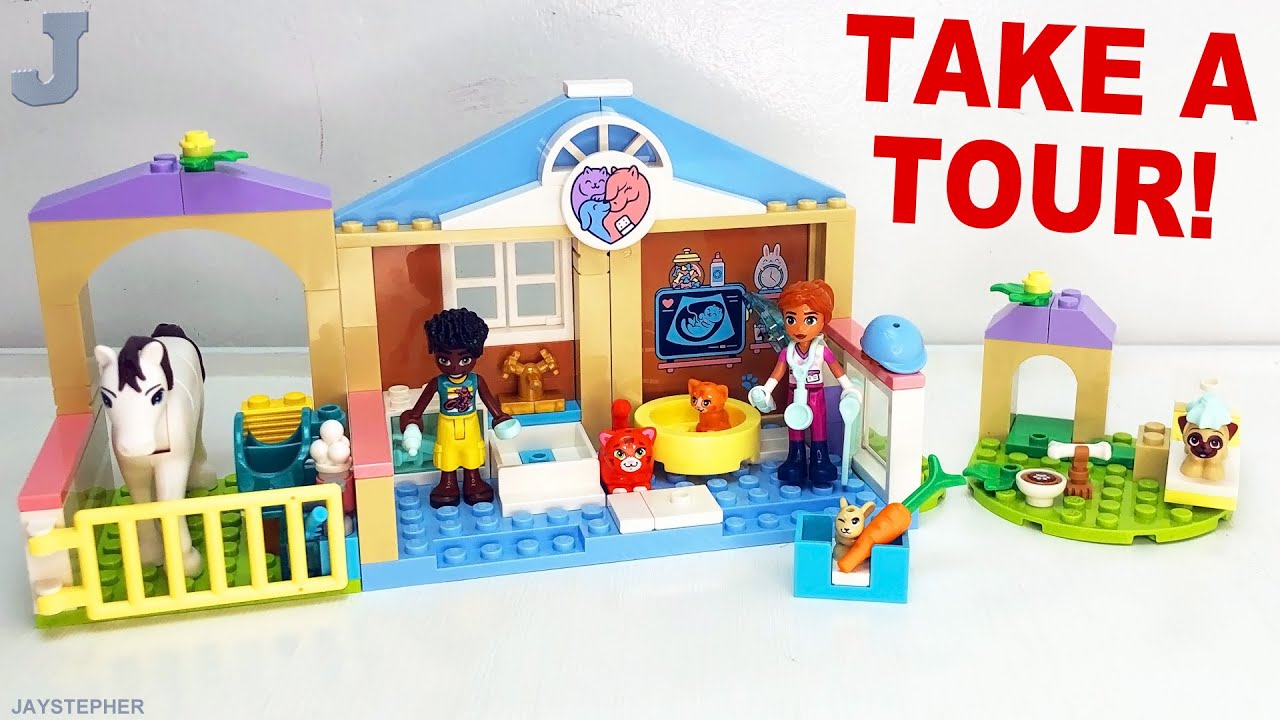 Распаковка, обзор и видеообзор набора LEGO Friends 2026 «Ветеринарная клиника» (артикул 42696).