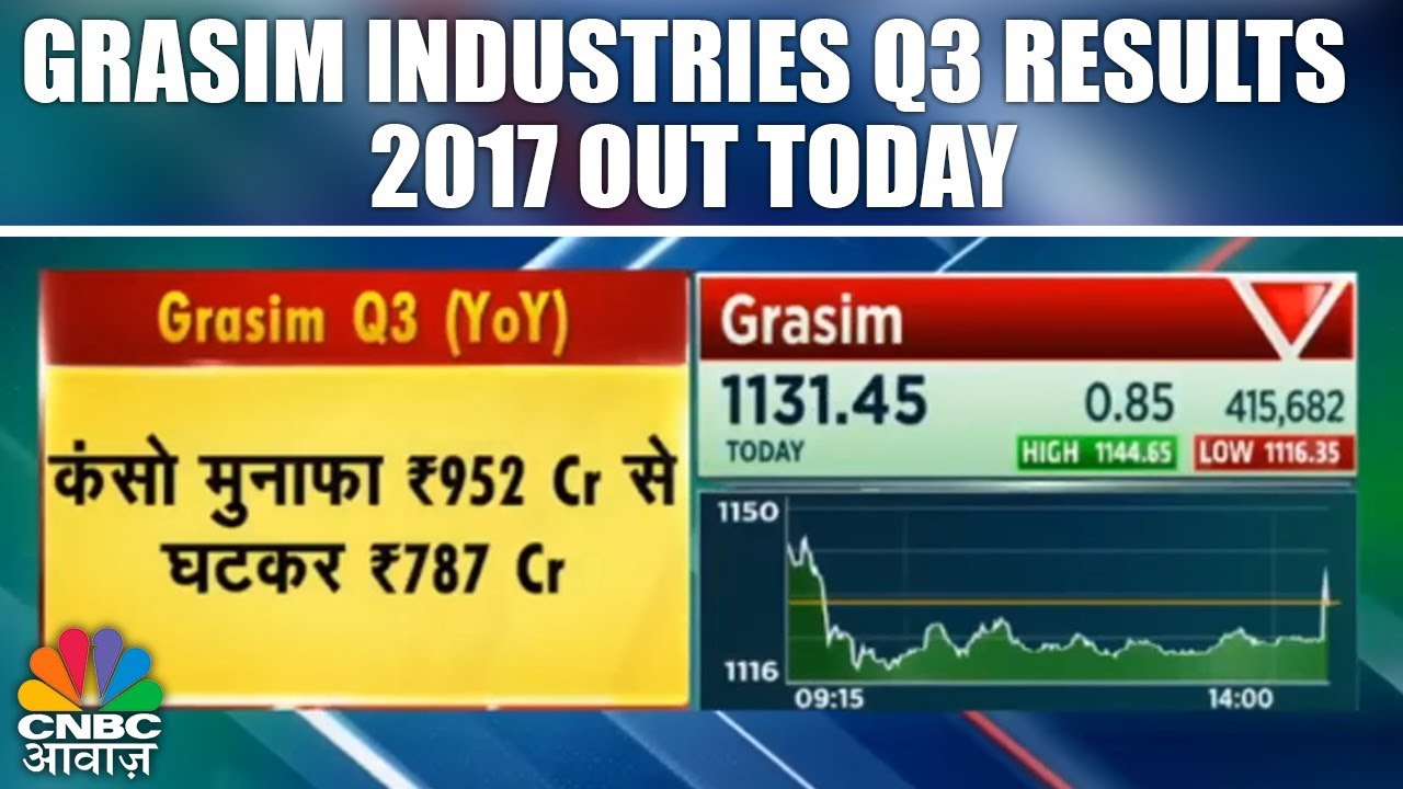Grasim Industries Q3 Results 2017 Out Today | CNBC Awaaz