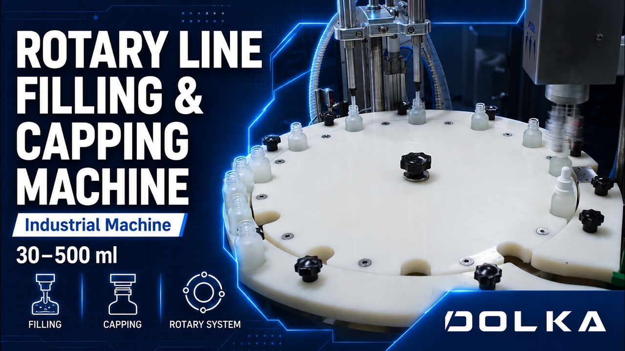 Döner Tablalı Dolum Makinesi (30ml-500ml) Rotary Table Filling Machine