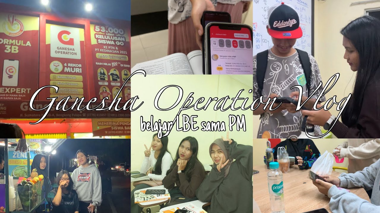 MINI VLOG | Bimbel Ganesha Operation🙇‍♀️📖📚