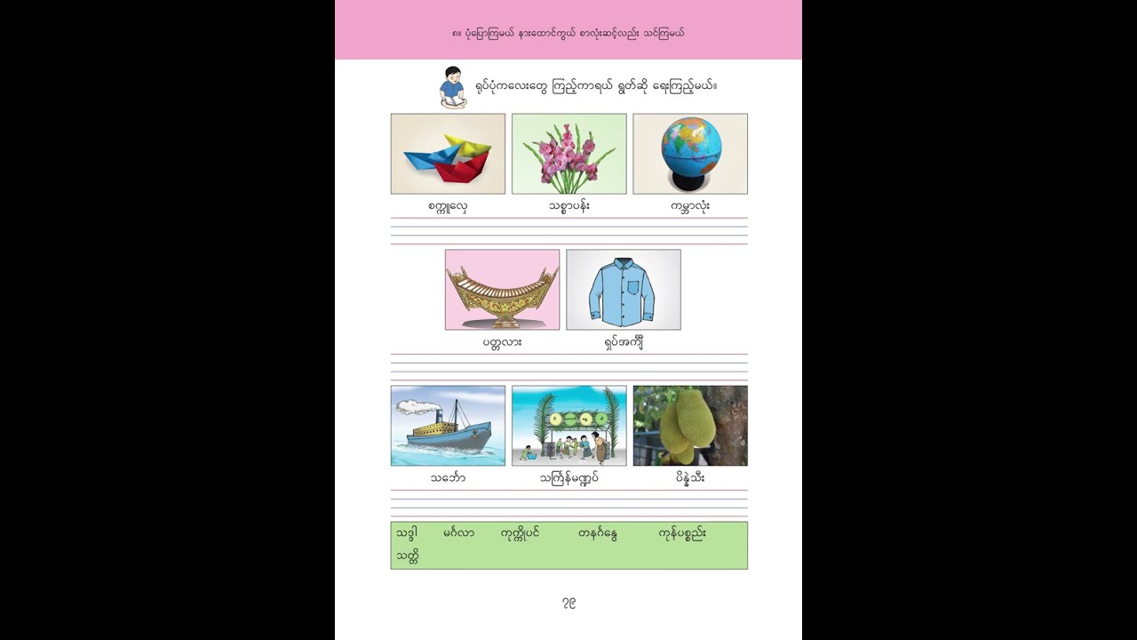စာလုံးဆင့် ပါဌ်ဆင့် များ သင်ကြားကြစို့လား