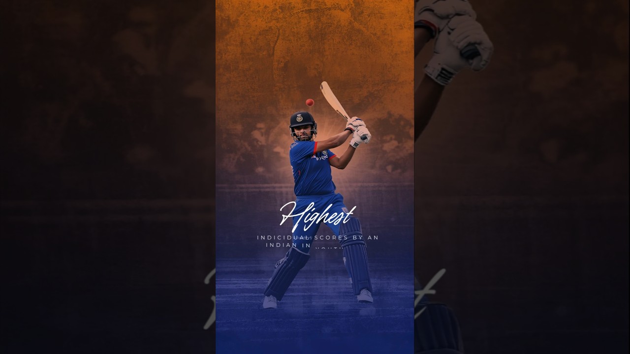 Highest Individual Scores by an Indian in Youth ODIs | Record-Breaking Innings