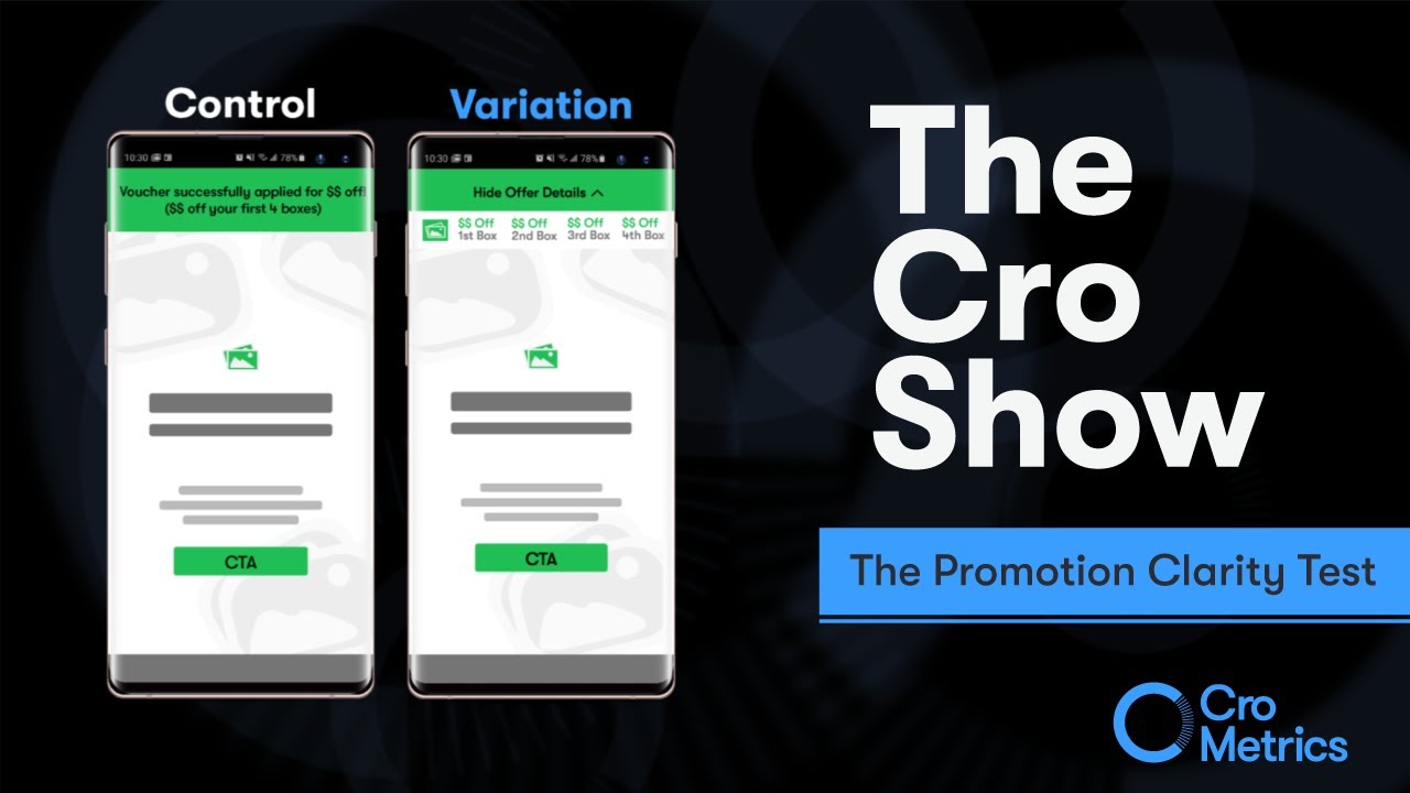 The Promotion Clarity Test - The Cro Show #007