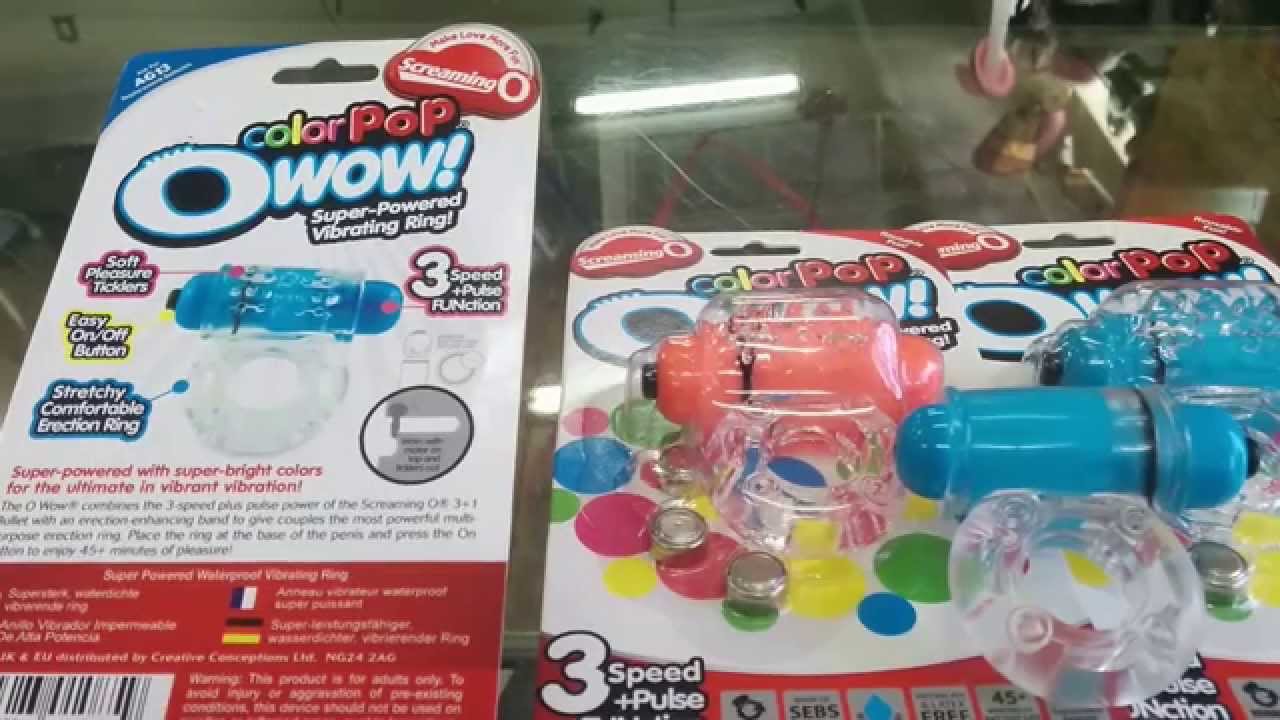 Screaming Orgasm with Cock ring, with Screaming O Color Pop O Wow