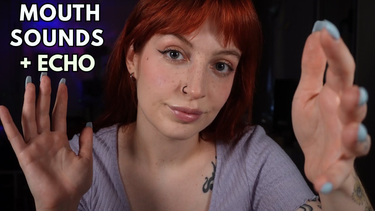ASMR-звуки рта с эхом и гипнотическими визуальными эффектами для сна