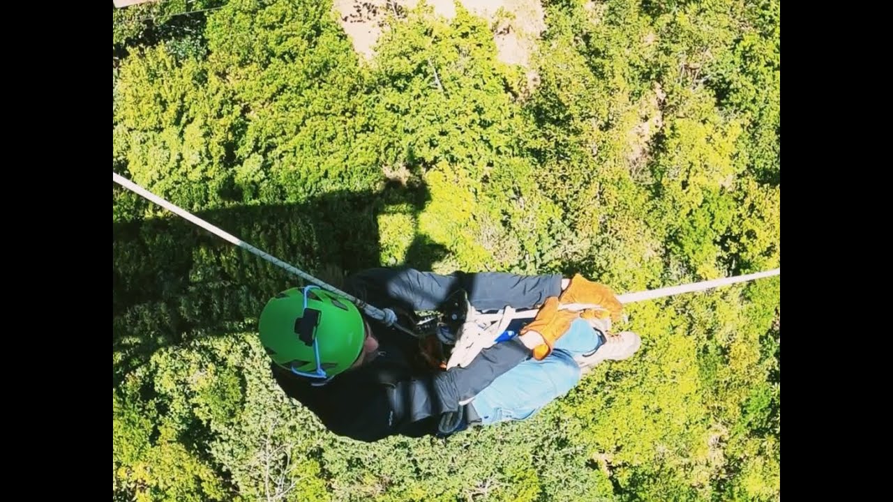 Tarzan swing en Monteverde Extremo Park 🇨🇷