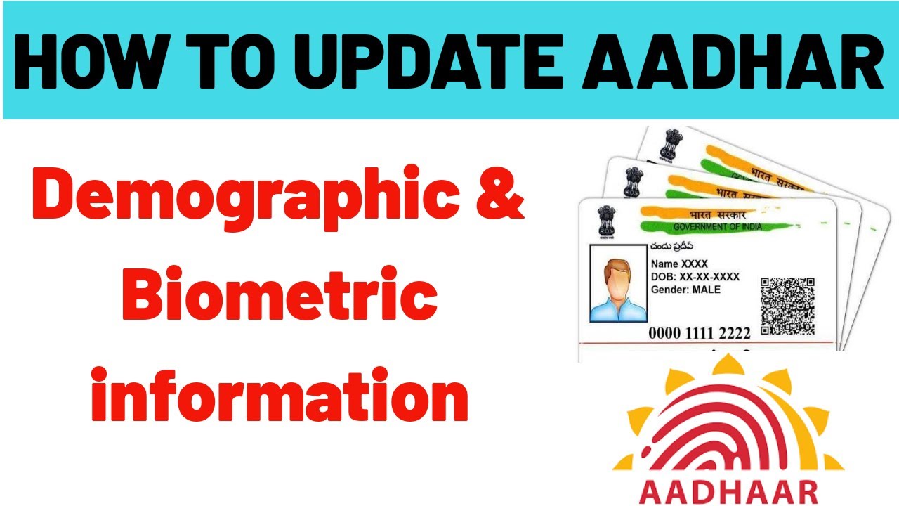 How to update Aadhar- Demographic/Biometric details💻Online/POC