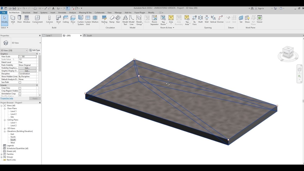 Как изменить полы в Revit с помощью инструмента &laquo;Подэлемент&raquo;