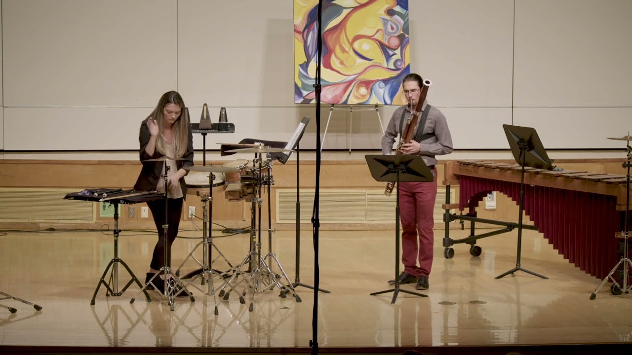 KAIKRO by Ailem Carvajal (2022) for bassoon, percussion and three metronomes | Duo Xylo's