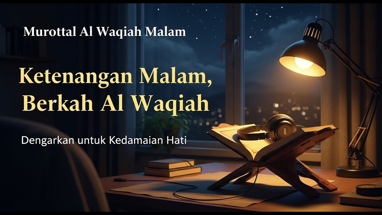 🌙 Surah Al-Waqiah Malam 🌙 Murottal Tenang untuk Tidur