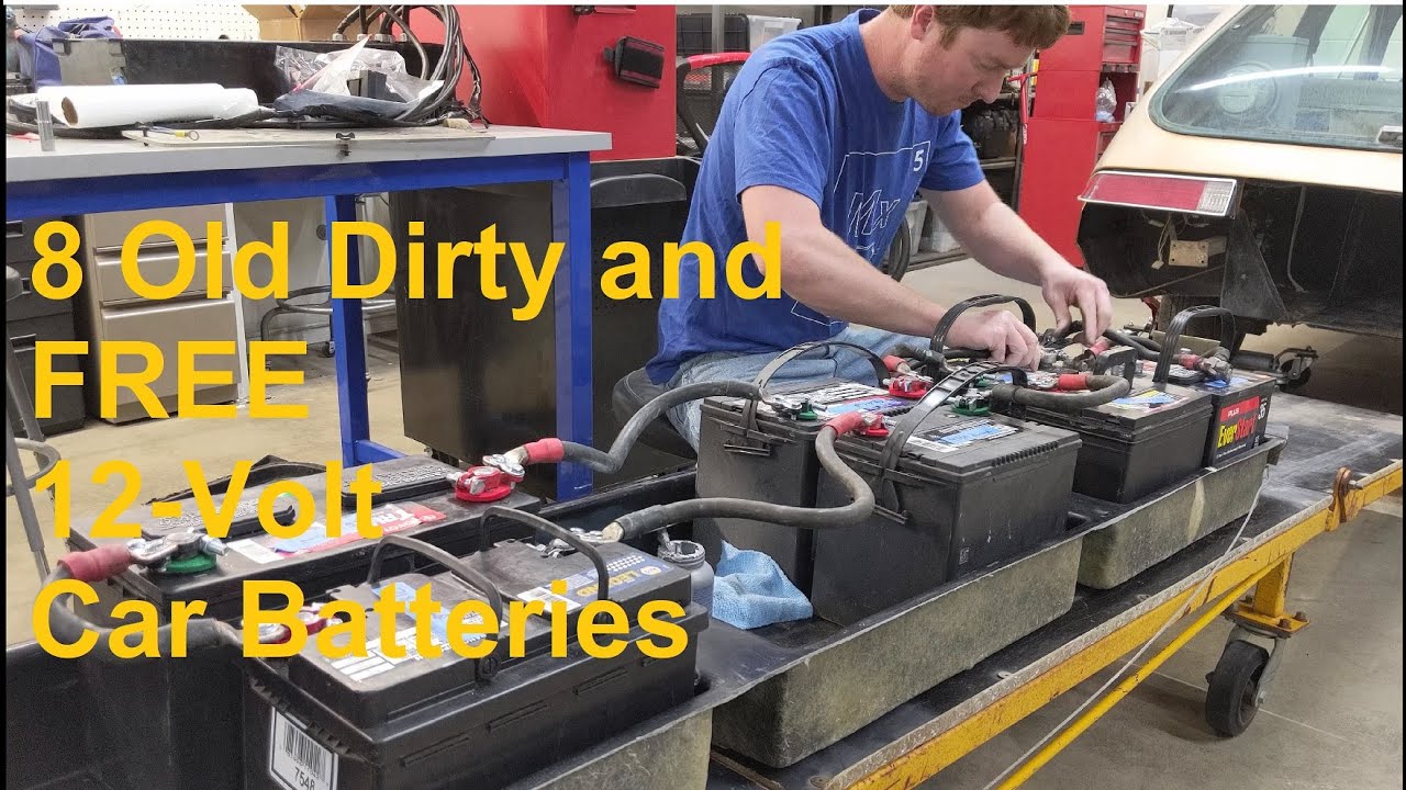 Building A FREE 100-Volt EV Test Battery - 1982 UM Electrek Restoration Ep2