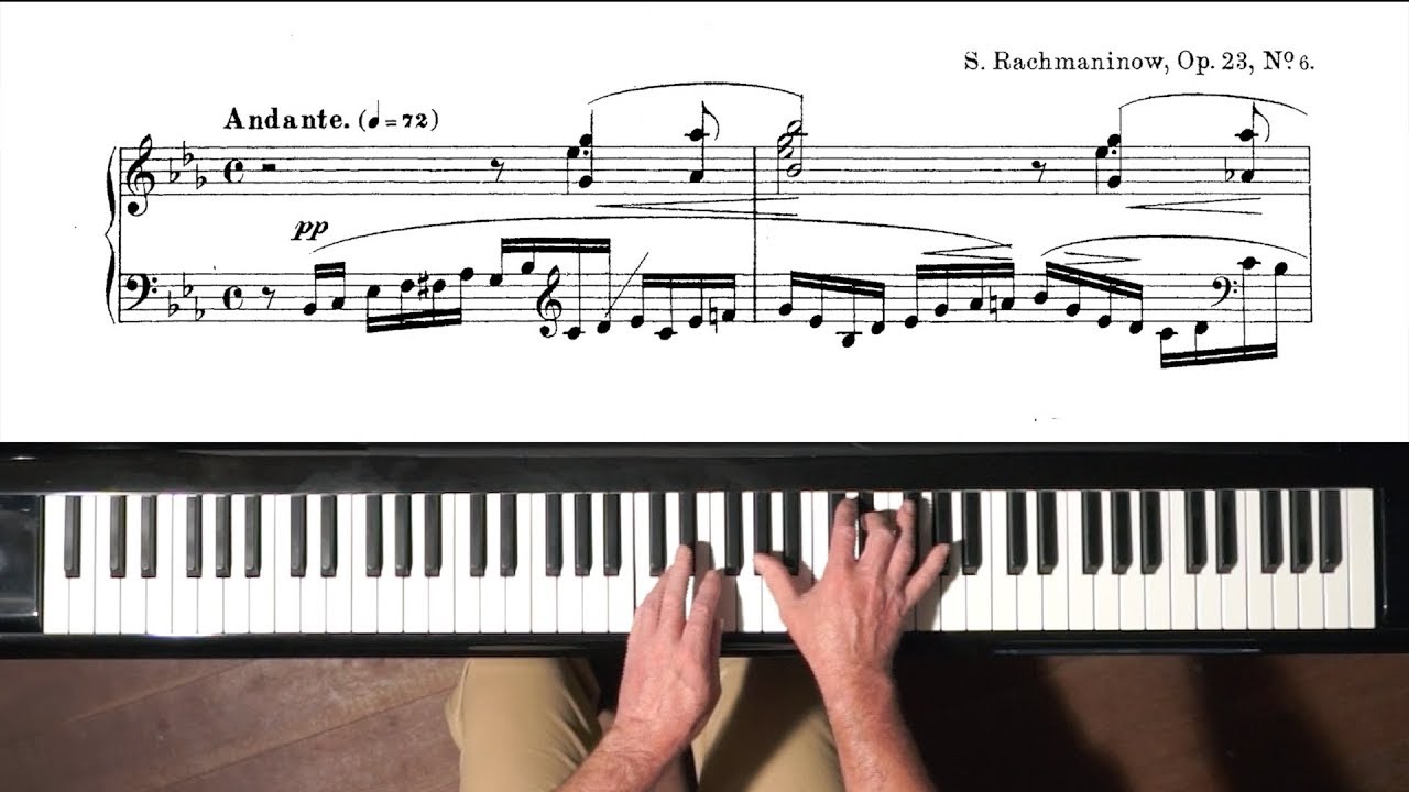 Rachmaninoff Prelude Op.23 No.6 Tutorial P. Barton FEURICH 218 piano