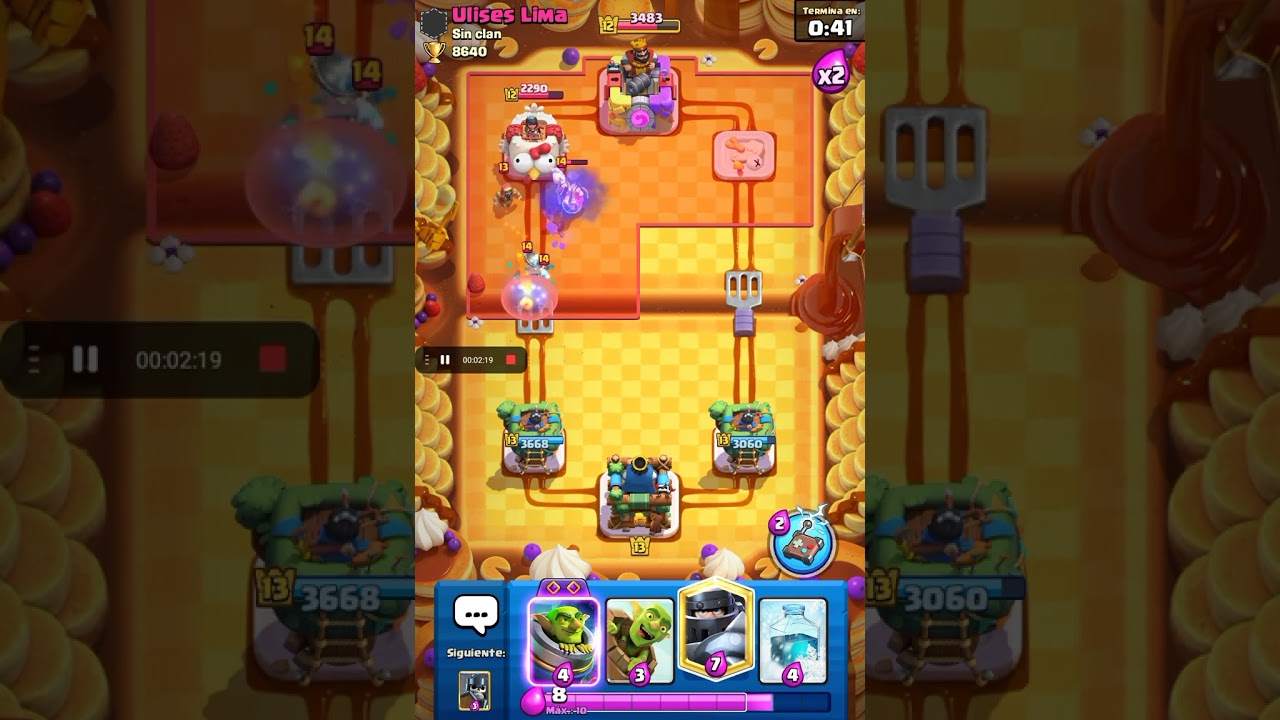 Megavaca contra la familia PEKKA (Clash royale)