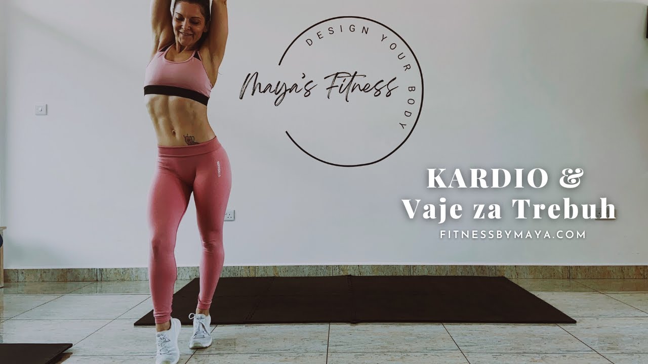 12 min KARDIO & VAJE ZA RAVEN TREBUH | SREDNJI & VI&Scaron;JI NIVO | 12 min CARDIO & ABS | No Equipment