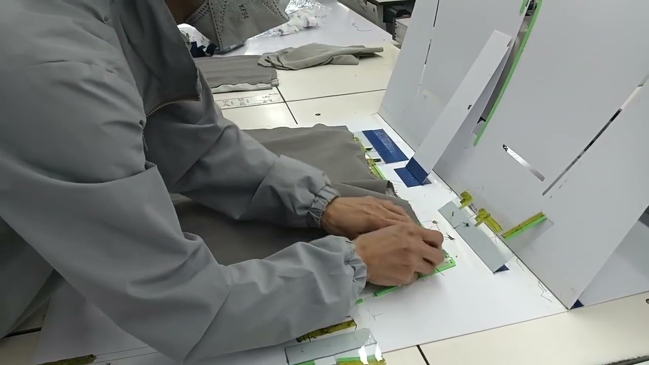 Giao khóa, chắp đũng, xếp ly thân trước, ghim ly, chắp MT sườn Muji