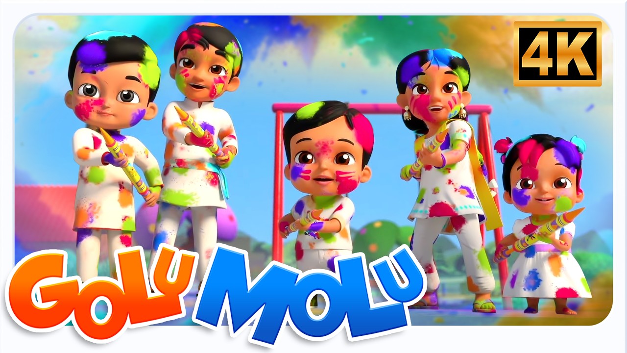 Holi Aa Gayi Holi Song, होली आ गई होली, Hum School Chale + Nursery Poems and Songs for Children