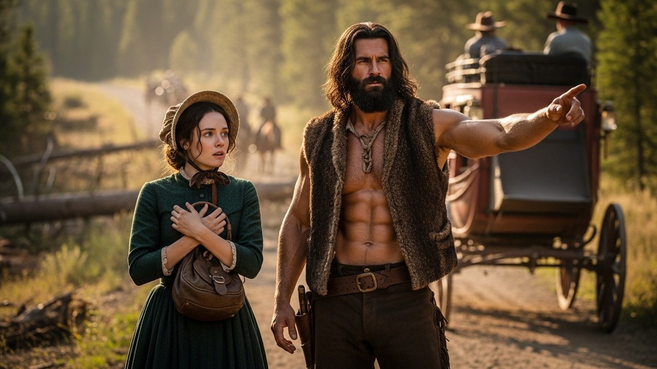 Raiders Blocked the Stagecoach Road—Mountain Man Knew Another Path and Led Her Through Safely