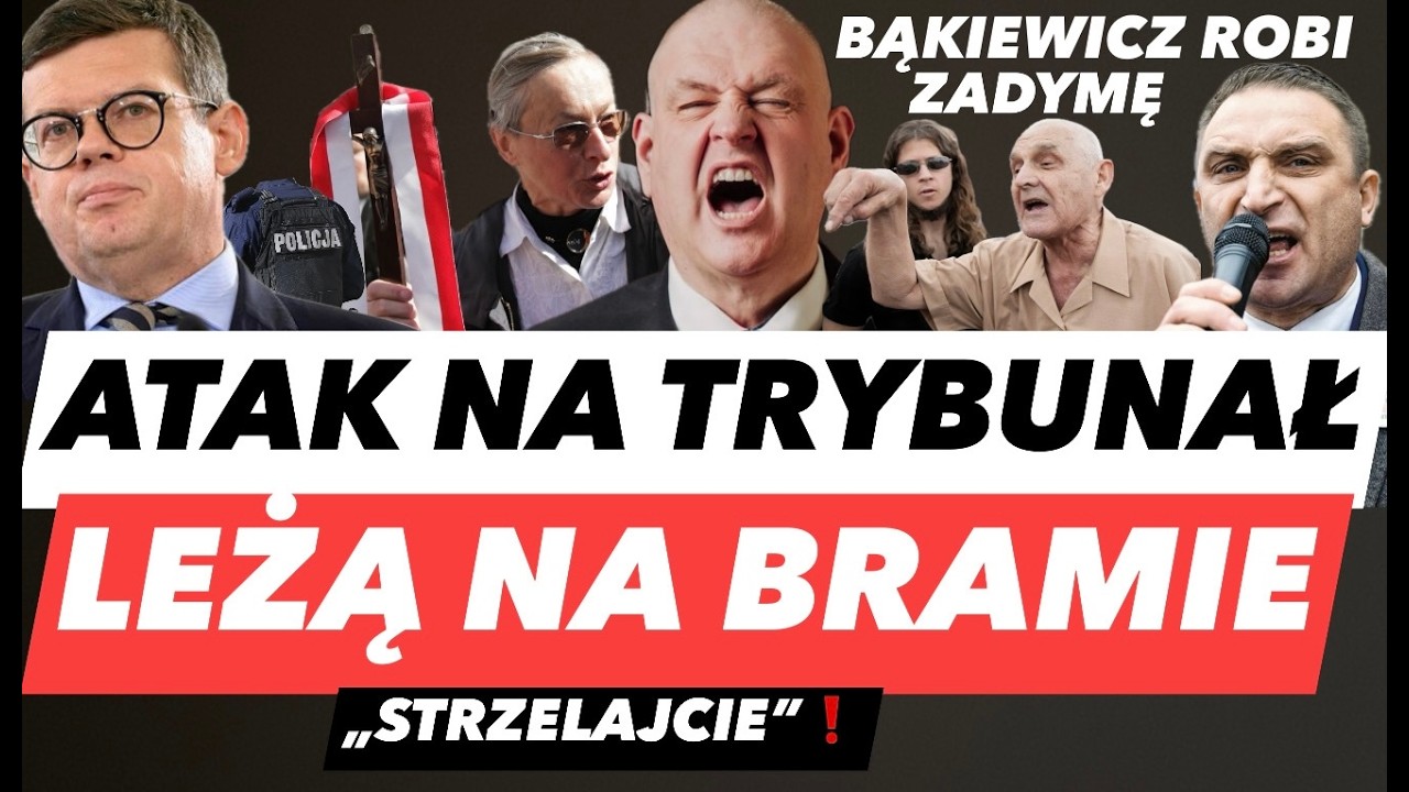 Sędziowie wchodzą do TK🔴 Zadyma, policja i krzyki przed bramą | Dewota leży na chodniku
