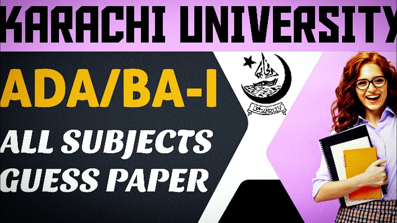 ADA BA part 1 guess paper 2025 | Karachi university guess paper #mrafridi #successwithmraridi