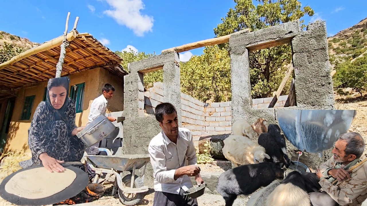🏔️ Nomadic Life Isn&rsquo;t Easy! Asghar Works, Halime Bakes Bread & Grandfather Cares for Sheep ❤️
