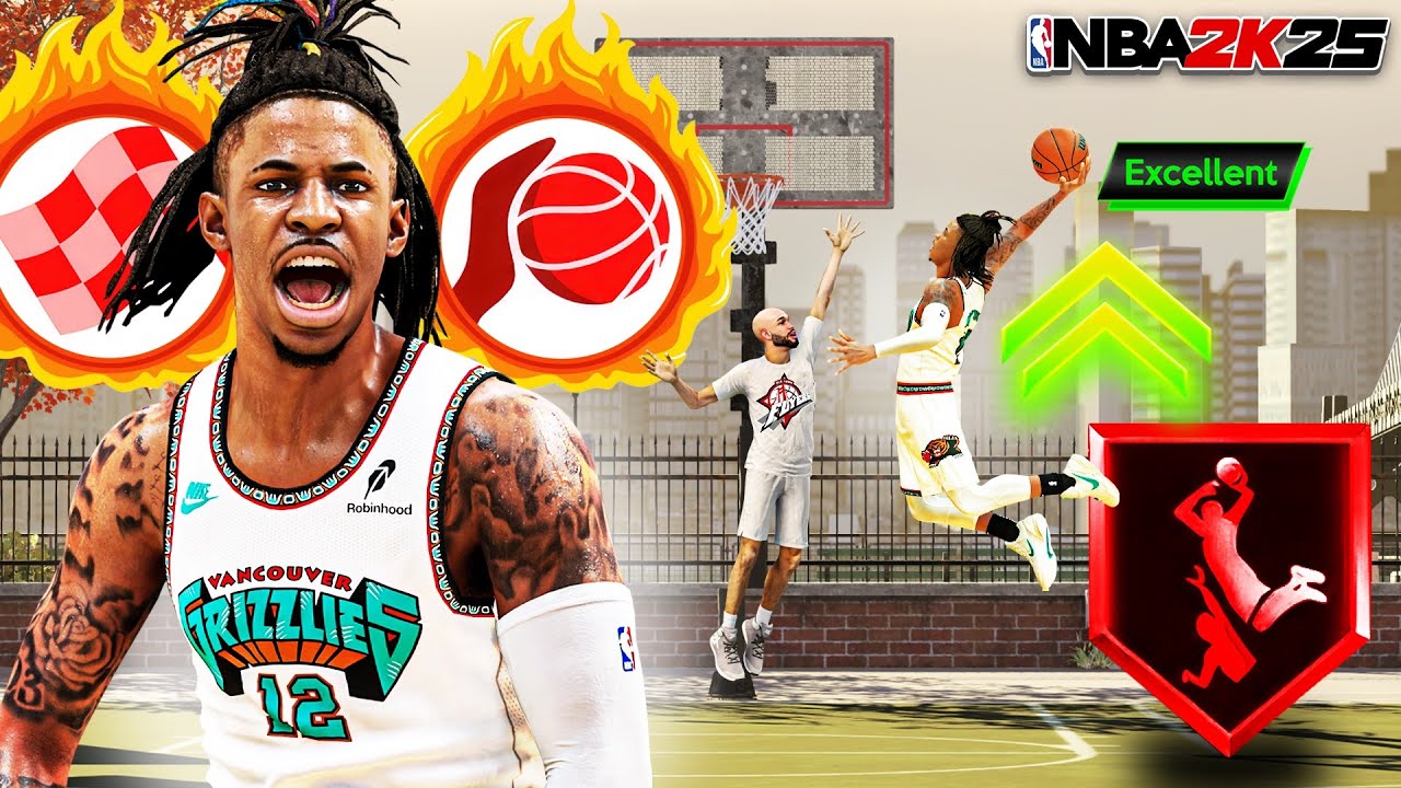 This JA MORANT BUILD is OVERPOWERED on NBA 2K25! CONTACT DUNKS + LIMITLESS RANGE! best build 2k25