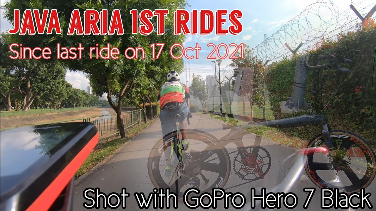 JAVA Aria First rides after stopped cycling since 17 Oct 2021 - A mini chase with a Road Bike 🙃
