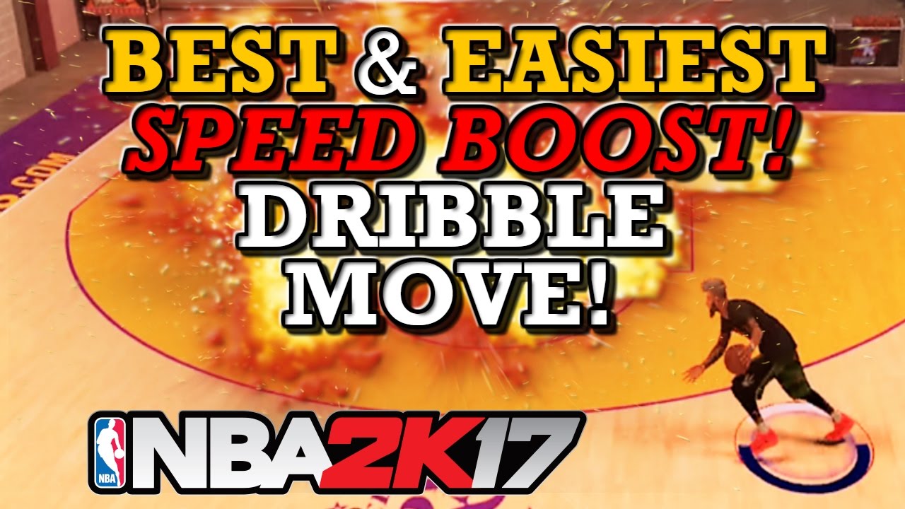 NBA 2K17 BEST & EASIEST SPEED BOOST DRIBBLE MOVE!! (TUTORIAL!)