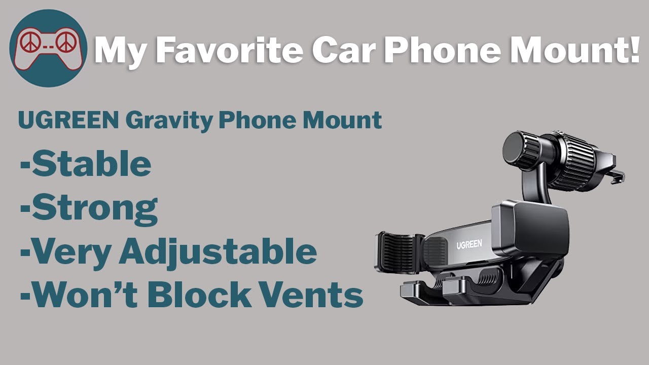 UGREEN Air Vent Gravity Phone Mount Review - My Favorite Car Mount!