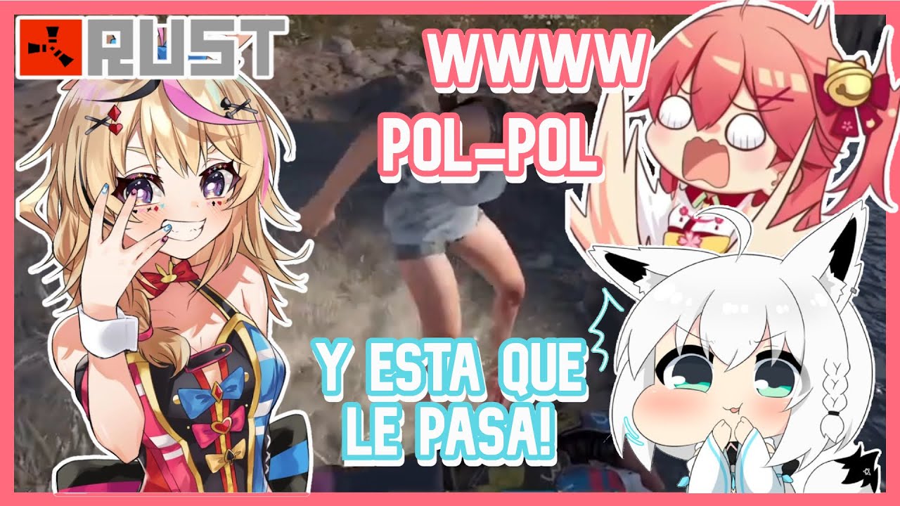Miko Y Fubuki Se Encuentran Con Polka Indigena [RUST] [Hololive Sub Español]