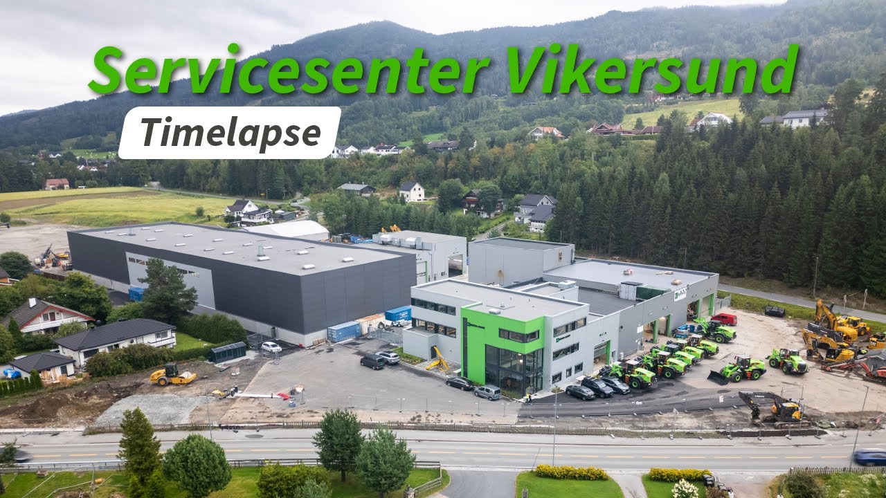 Timelapse av Servicesenter Vikersund!