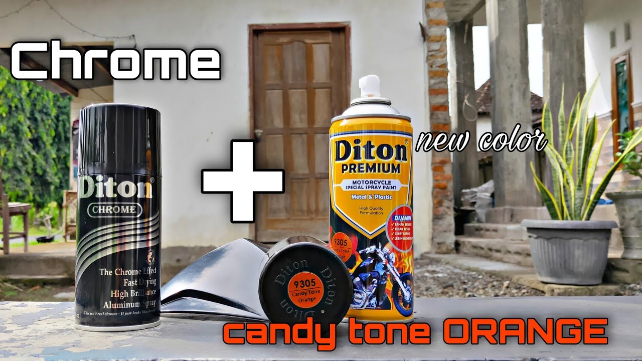 Аэрозольная краска Chrome с покрытием Candy Orange для превосходного результата — Diton Premium