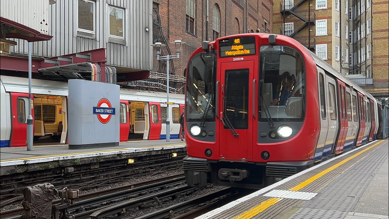 London Underground Metropolitan Line Trains at Baker Street & Hillingdon