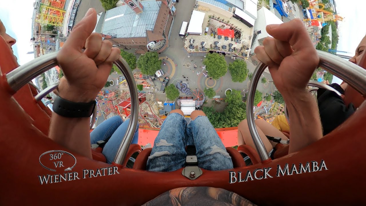 Wiener Prater Black Mamba 360° VR POV Onride