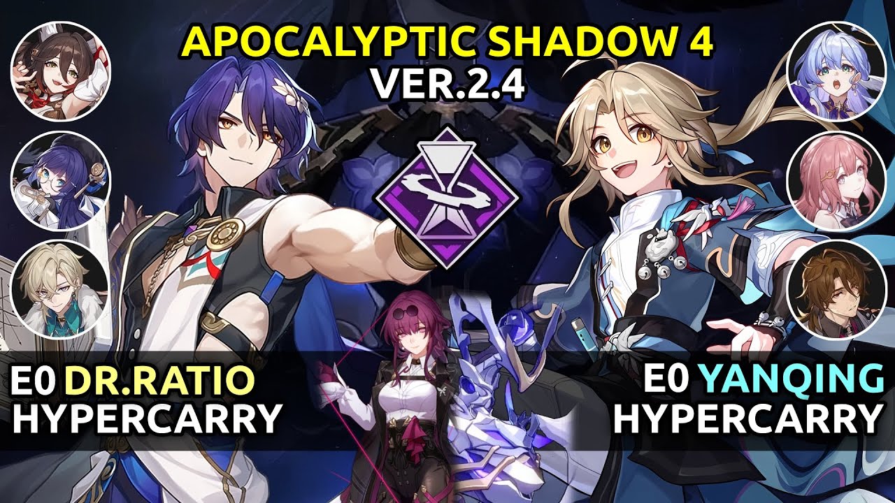 E0 Dr.Ratio & E0 Yanqing | Apocalyptic Shadow 4 | Honkai Star Rail 2.4