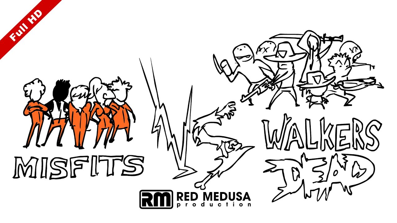 Animated Versus - Misfits VS Walking Dead FullHD