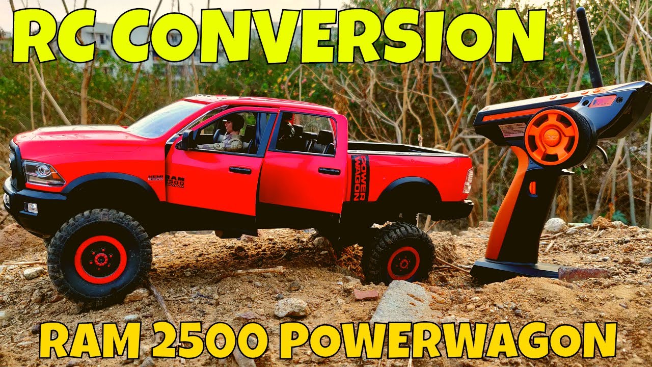 RC DODGE RAM 2500 PICKUP TRUCK made of WPL, BRUDER RC CONVERSION - RC ROCK CRAWLER - RC WITH POPEYE