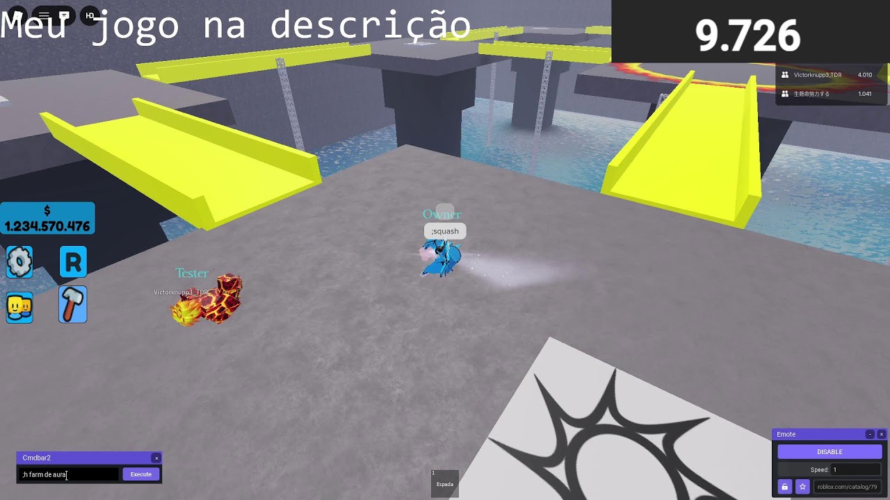 Fazendo ADMIN ABUSE no meu jogo
