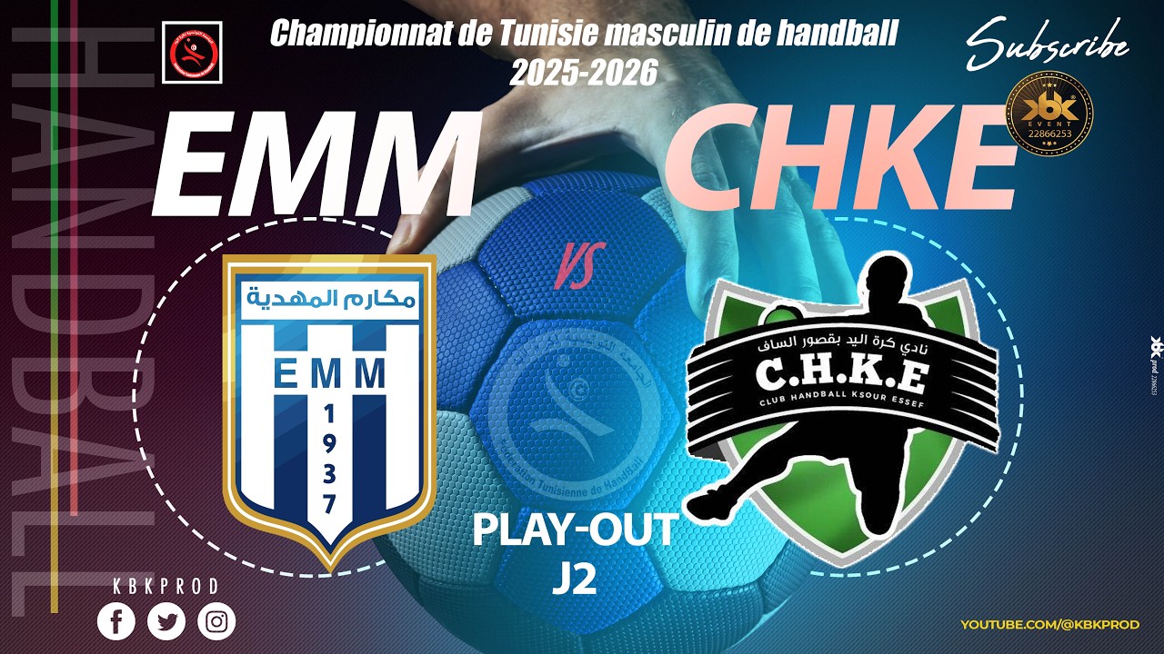 🇹🇳 J2🤾PLAY-OUT🏆🇹🇳 #el_makarem_de_mahdia    🆚 #CLUB_KSOUR_ESSEF   #D'Elite HAND Tunisie 25-26#FTHB